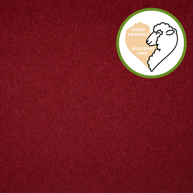 Kokt ull/ Valkloden - bordeaux