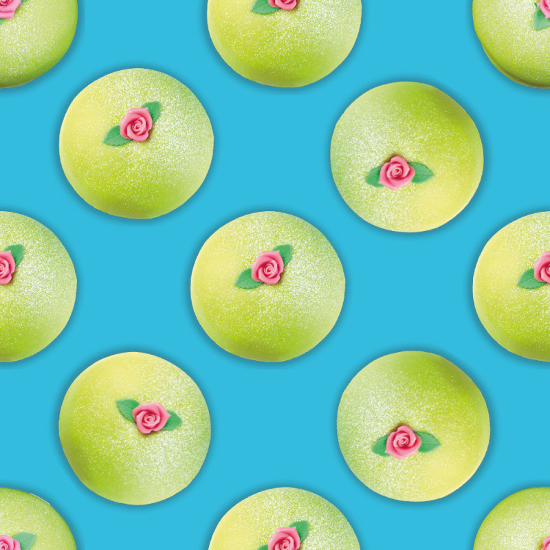 Princess cake blue - Knitted fabric