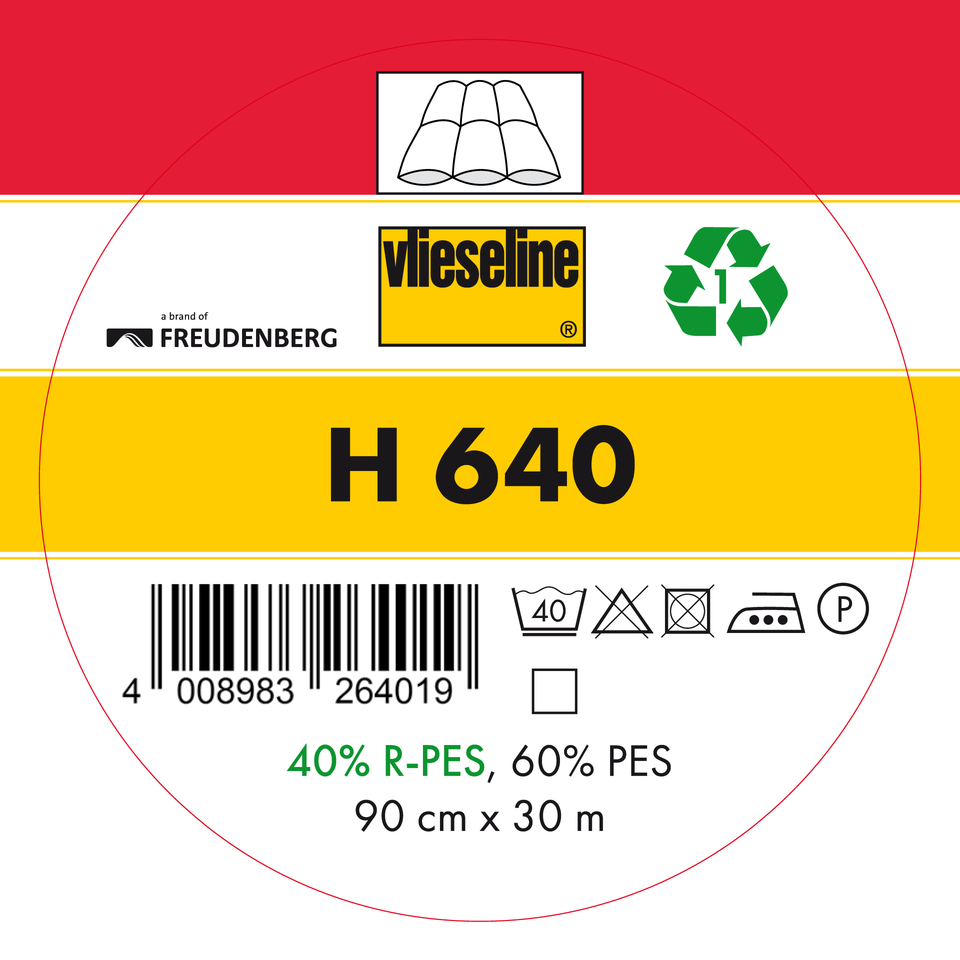 vlieseline H640 med klister M