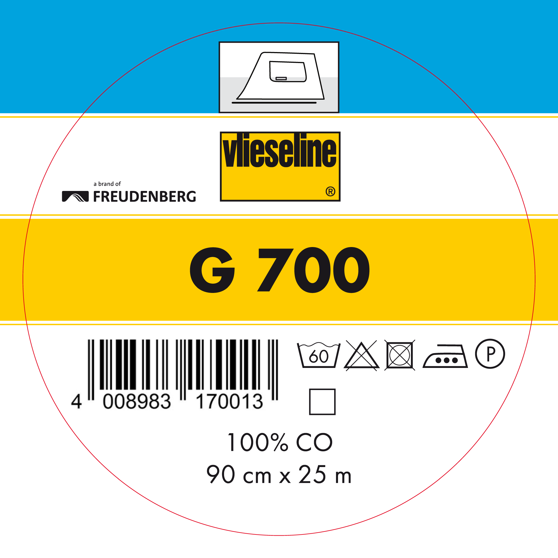 Vlieseline G700 - vit 25M