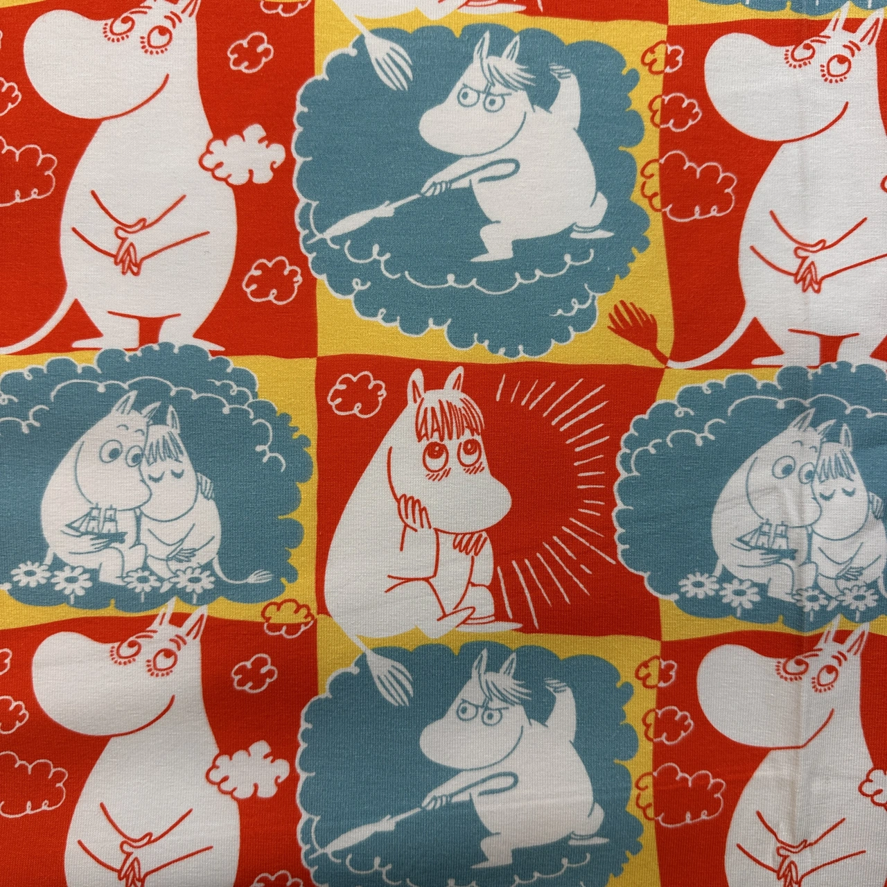 Moomin Check, multi - Moomin By ZannaZ
