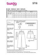 Burda 5718 - Byxa Shorts - Dam