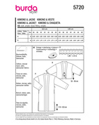 Burda 5720 - Jacka Pyjamas - Dam