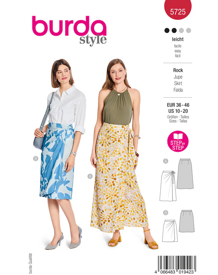 Burda 5725 - Kjol - Dam