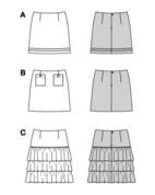 Burda 5726 - Kjol - Dam
