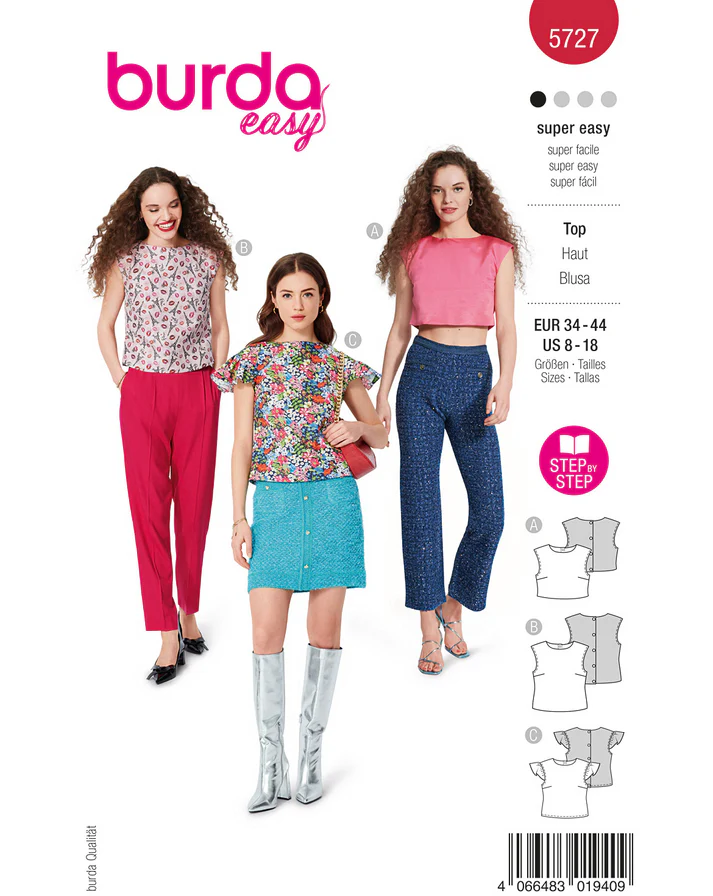 Burda 5727 - Top - Dam