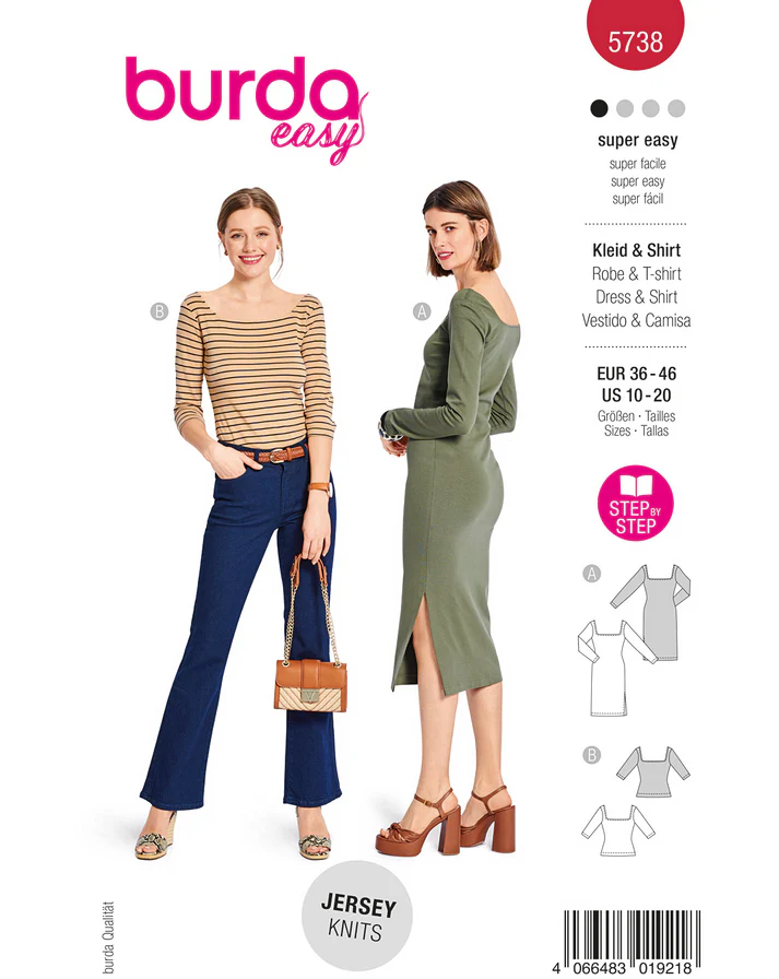 Burda 5738 - Klänning Top - Dam