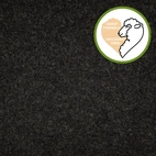 Kokt ull/ Valkloden - mörk grå