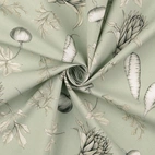 vegetables green - Cotton fabric, Woven