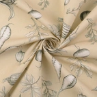 vegetables beige - Bomullstyg ,Vävt