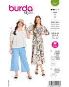 Burda 5741 - Klänning Blus - Dam