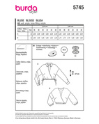 Burda 5745 - Blus - Dam