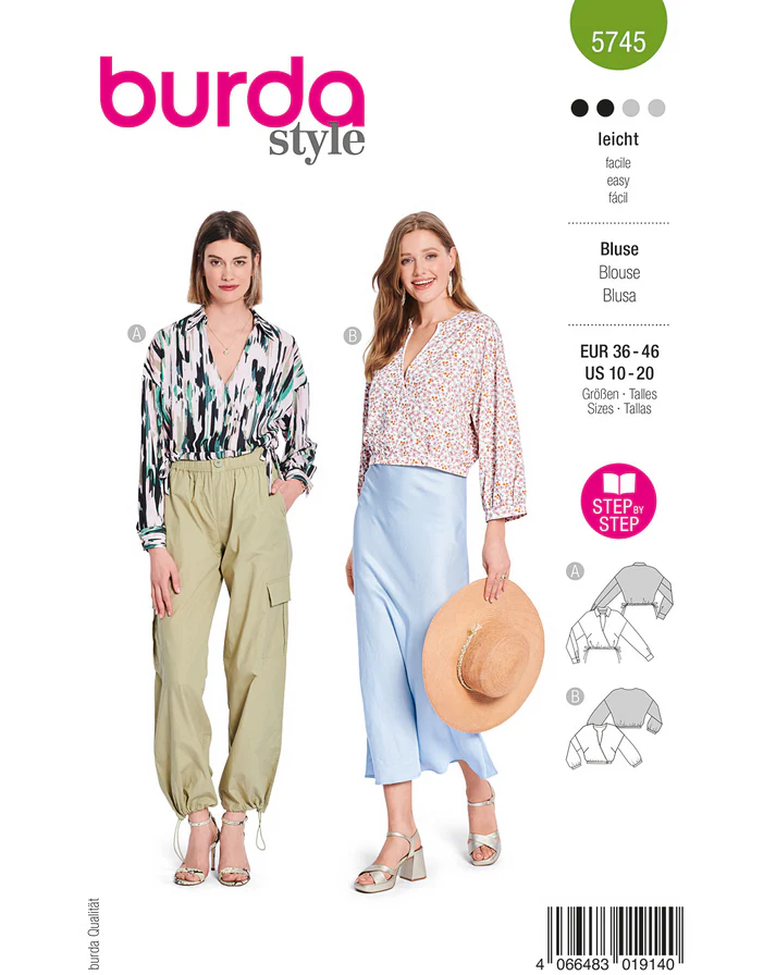 Burda 5745 - Blus - Dam