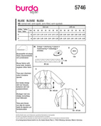 Burda 5746 - Blus - Dam