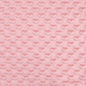 Minky Heart - Old rose