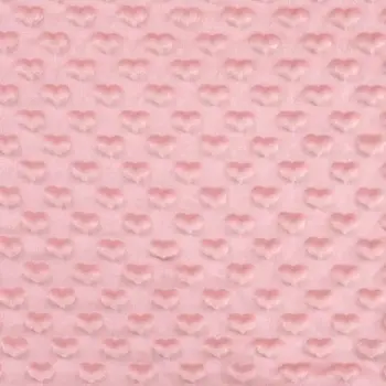 Minky Heart - Old rose