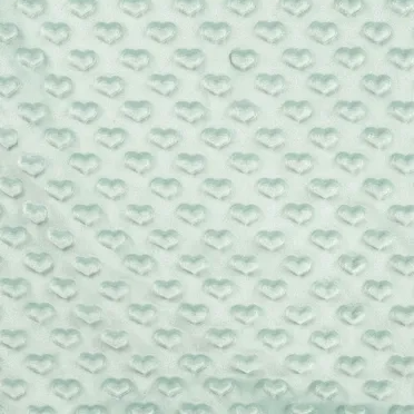 Minky Heart - Dark Dusty Mint