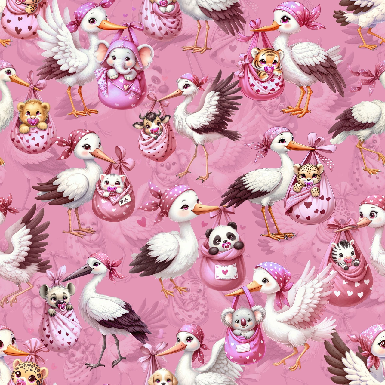 Stork delivery - Trikåtyg