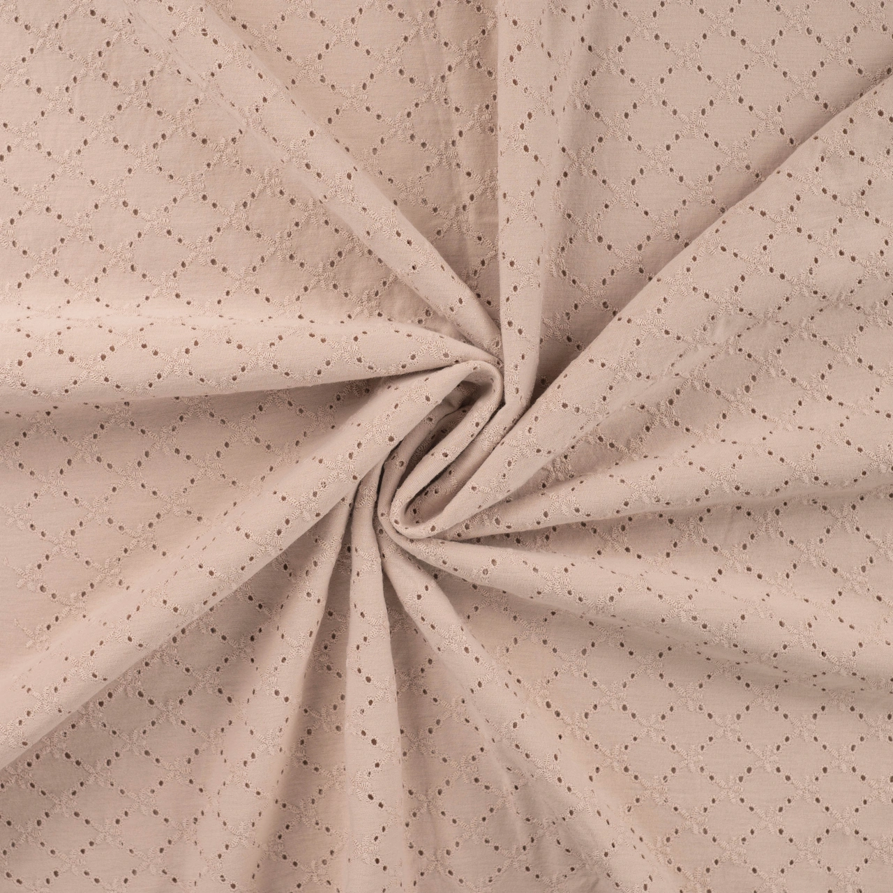 Broderad trikå - Sand