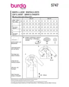 Burda 5747 - Dam - Trenchcoat