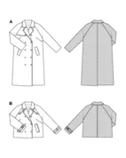 Burda 5747 - Dam - Trenchcoat