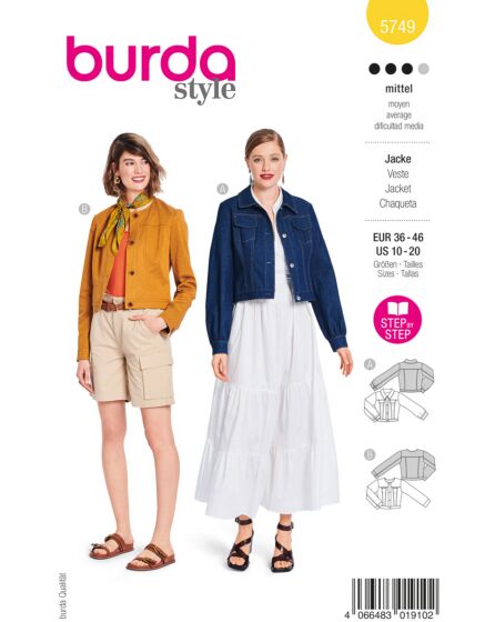Burda 5749 - Dam - Jeansjacka