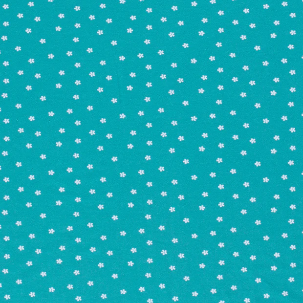 Sofie - Blommor, turquoise