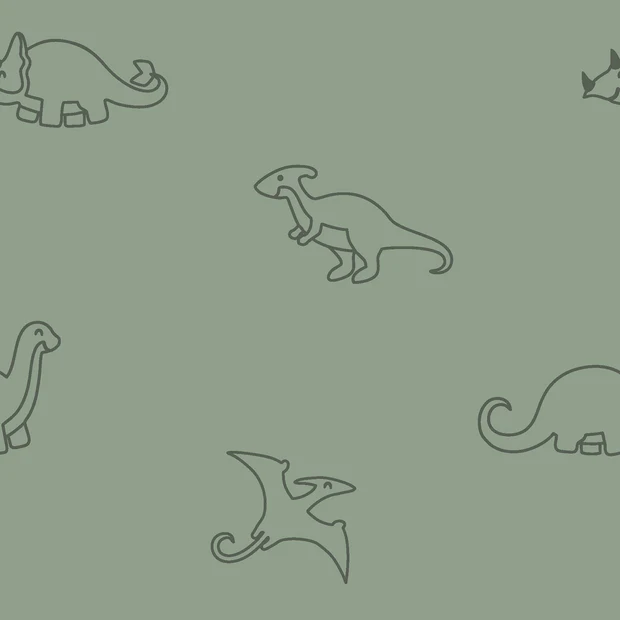 Dinos, Olive Green - Stretch Frotte'