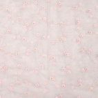 Broderade blommor, rosa - Mjuk Tyll
