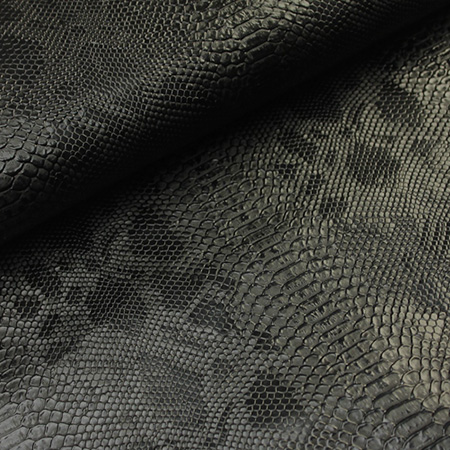 Reptil, Svart - Konstläder, präglat
