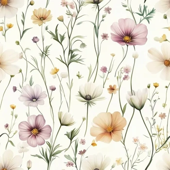 Floral Dusty  - Trikåtyg