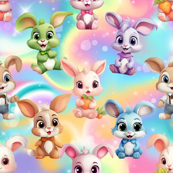 Funny bunny - Trikåtyg