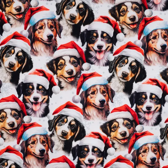 Christmas Dogs Ecru - jogging