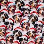 Christmas Dogs Ecru - jogging
