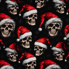 Christmas Skulls Black - jogging