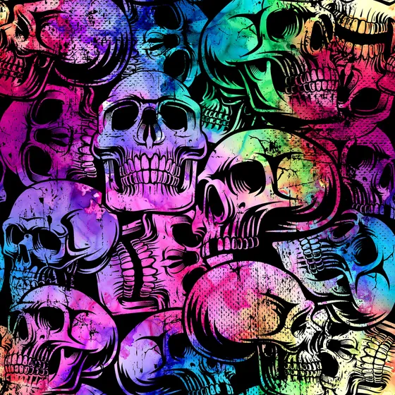 Coloured Skulls - jogging