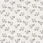 Panda - Digitaltryckt Muslin tyg