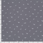 Bird, grå- Digitaltryckt Muslin tyg
