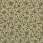 Flower, dusty gul - Muslin