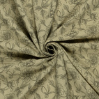 Flower, dusty gul - Muslin