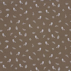 Hanna, dark taupe - Digitaltryckt Muslin tyg