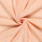 Animal, peach - Digitaltryckt Muslin tyg