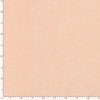 Animal, peach - Digitaltryckt Muslin tyg