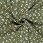 Leo, grön - Digitaltryckt Muslin tyg
