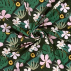 Flowers Dark Green - Jogging
