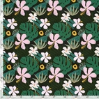 Flowers Dark Green - Jogging