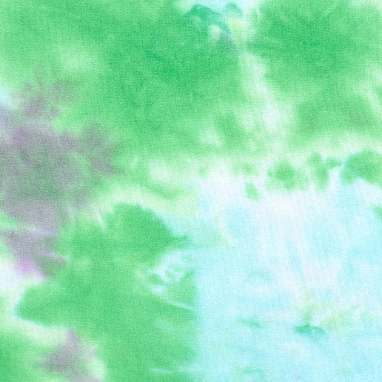 Tie Dye, grön  - Trikåtyg