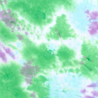 Tie Dye, grön  - Trikåtyg