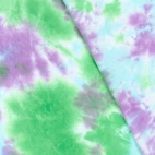Tie Dye, grön  - Trikåtyg