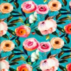 Flower Paintings C - Trikåtyg